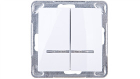 Impresja Łącznik Świecznikowy Z Podświetleniem Biały Łp-2Ys/M/00