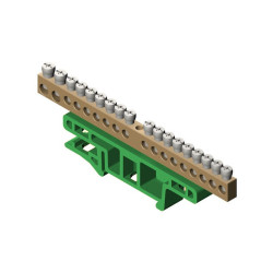 Listwa zaciskowa 18-torowa zielona LZ-18/N na szynę TH35 0922-01 EPN