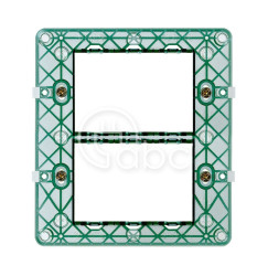 Ramka montażowa z wkrętami, 6M (3+3), 14619