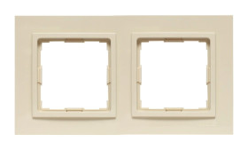 VENA2 Ramka podwójna krem 520382
