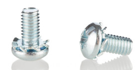 Śruba z podkładką M3 Uzębienie zewnętrzne długość 6mm Stożek Stalowe