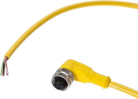 VK201030, Kabel połączeniowy, 2m, MC żeński (gniazdo) 3pin kątowy, wolny koniec żyły, 3x0.34mm², PVC