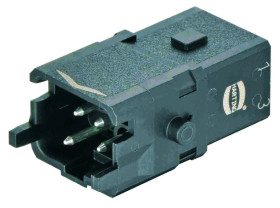 Złącze Han 1A prostokątne męskie 3pin +PE 09100032606