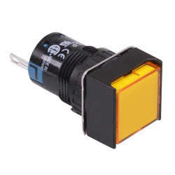 AL6Q-P4PYC Yellow 16mm 24V Square Pilot Light IP65 IDEC