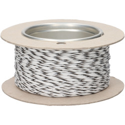 Rapid 100m Reel White/black 7/0.2mm Wire