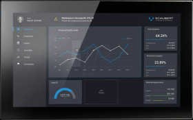 Industrial PC, 18.5" display, i5, 8 GB/256 GB, installation