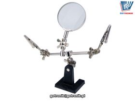 Zestaw optyczny trzecia rączka, ręka z lupą