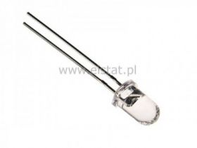 LED 5mm biała 25000mcd neutral przezroczysta 3V