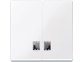 MERTEN Klawisz System M podwójny duże okienko biały active MTN438525 SCHNEIDER ELECTRIC