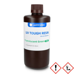 Żywica do drukarki 3D - Anycubic UV Tough Resin 1L - Translucent Green