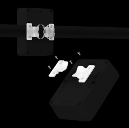 RAKwireless Pole Mount Horizontal (Mark B) Biały - mocowanie
