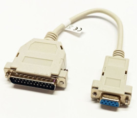 C-09G25W/0.25-P adapter kablowy DB9M-DB25F, długość 0,25m