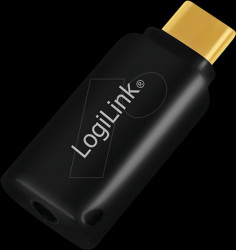 UA0356 USB 3.2 audio adapter, USB-C/M to 3.5 mm/F, black