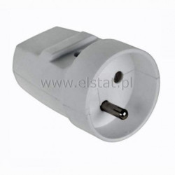 GN wtyczkowe sieciowe białe okr. ( z uziem ) G10