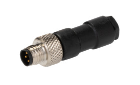 Złącze okrągłe 4-pinowe M8 Kabel Wtyk RS PRO Męski IP67 CNM08