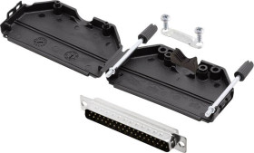 encitech 6355-0001-04 Zestaw listew męskich D-Sub DPPK37-BK-DBP-K, rzędy: 2, styki: 37, 180 °, 1 zest.
