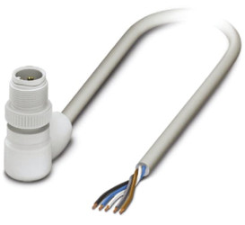 Przewód czujnik-siłownik ze złączem Złącze M12 długość 5m Rodzaj A Męskie