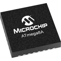 AVR microcontroller, 8 bit, 16 MHz, VFQFN-32, ATMEGA8A-MU