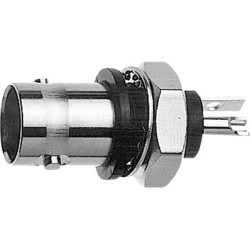 Teleg&#xE4;rtner 100023424 BNC Connector Socket 50 &#x3A9; built-in bayonet 1pc