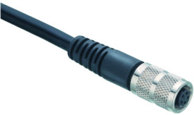 Sensor actuator cable, M9-cable socket, straight to open end, 7 pole, 5 m, PUR, black, 1 A, 79 1422 15 07
