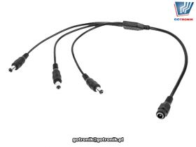 Przewód gniazdo DC 2,1/5,5 na 3 wtyk - rozdzielacz zasilania
