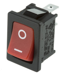 Przełącznik kołyskowy Wł.-wył. Nie 16 A SPST Czerwony RS PRO