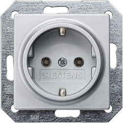 Siemens 5UB1931 I-System Aluminium Metallic Schuko Socket Outlet 10/16A 250V