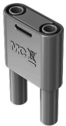 Jumper, pitch 19 mm, 1 kV, 32 A, nickel-plated, purple, 66.4010-26