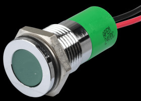 Q14F3CXXG24E Indicator LED, 24 V DC, 14 mm, wired, green/BrC