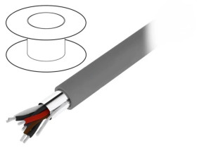 Przewód na rolce 30,5m Xtra Guard 2x2x24AWG folia Al-PET-Al PVC 300V 5272C SL005