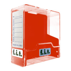 Box for 3.5" Diskettes (red/transparent)