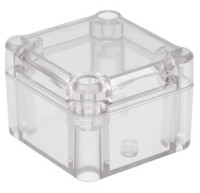 Z-116PH Obudowa z tworzywa Z116pH wymiary: 51x49x36mm - półprzezroczysta, bezbarwna - ABS