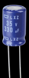 ELXZ350ETD331MJ16S ELKO, 330 µF, 35 V, 105 °C