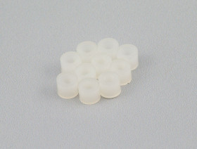 Nylon Spacer - 3.2mm ID x 6mm OD x 5mm Long (10 Pack)