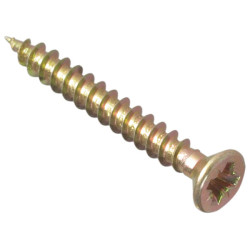 ForgeFix MPS3530Y Multi-Purpose Pozi Screw CSK ST ZYP 3.5 x 30mm Box 200