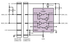 Hot Swappable 2-Wire Bus Buffer with Stuck Bus Recovery