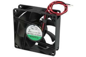 Wentylator; EF80251S1-1000U-A99; 80x80x25mm; ślizgowe; 12V; DC; 1,66W; 69,29m3/h; 33dB; 120mA; 3200RPM; 2 przewody; Sunon; RoHS;