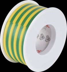 2061 VDE Electrical insulation tape, 10 m, 25 mm, green-yellow