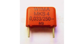 33nF (0.033uF) polyester capacitor (MKS4F023303C) - Wima