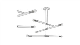 Lampa Wisząca Bastone White / Chrome 6Xe14 Mlp6568 Milagro