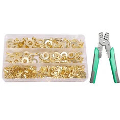 Zestaw zacisków okrągłych 150-540szt. Blok terminalowy O-typ konektory końcowe narzędzia kablowe Zestaw M3 M4 M5 M6 M8 M10