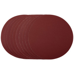 Draper 56182 Sanding Discs, 180mm, Hook &amp; Loop, 240 Grit, (Pack of 10)