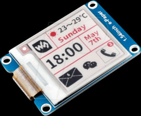 13338 Developer boards - Display E-Ink, 1,54", black/white/red