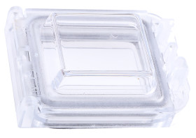 Okno kontrolne 59mm Obudowa na 2 modułów Fibox Poliwęglan