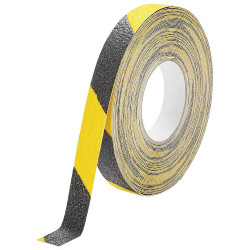 Durable 1095130 DURALINE Anti-Slip Tape Black/Yellow 15m x 25mm 1Piece