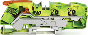 3-wire protective earth terminal, spring-clamp connection, 0.5-16 mm², 1 pole, green-yellow, 2116-1307
