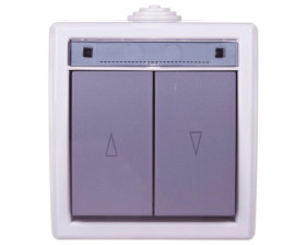 AQUANT Łącznik żaluzjowy IP55 szary ŁNT-8 1208-10