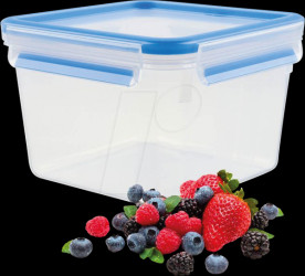 508537 EMSA food storage container CLIP &amp; CLOSE blue 1.75 l