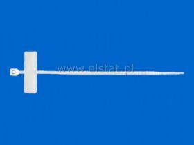 Opaska z tabliczką opisową 2,5x8x100mm biała