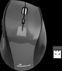 MROS207 Wireless Mouse, black/Karbon